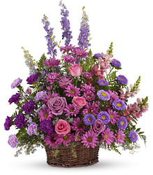 Gracious Lavender Basket from Gilmore's Flower Shop in East Providence, RI